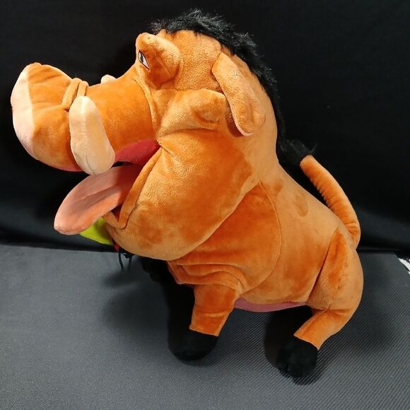 Disney The Lion King Pumbaa with Grub Bugs 14" Plush Warthog - Picture 4 of 6